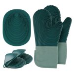 Mitaines de four en silicone, supports de casserole r�sistants a la chaleur, a pince, gants etanches, ...