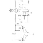 Mitigeur bain douche - chrom� - mural et design - ypsilon plus ramon soler