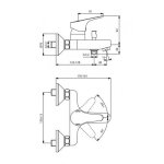 Mitigeur bain / douche - pose mural - ulysse porcher
