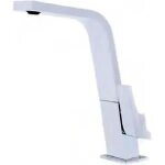 Mitigeur cuisine blanc - teka - pivotant - cartouche cramique - inox - anti - corrosion