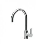 Mitigeur cuisine haut - col de cygne - monotrou - chrom� - goodlife sarodis