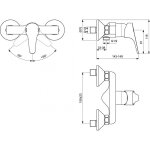 Mitigeur de douche - mural et design - ulysse porcher