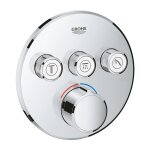 Mitigeur encastr 3 sorties grohe grohtherm smartcontrol - faade ronde