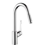 Mitigeur d'evier de cuisine hansgrohe cento xl avec douchette chrome