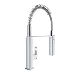 Mitigeur évier eurocube grohe 31395000 douchette avec flexible mobile sur ressort apparent - chrome Mitigeur évier eurocube grohe 31395000 douchette avec flexible mobile sur ressort apparent - chrome
