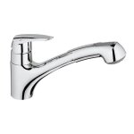 Mitigeur vier eurodisc grohe 32257001 - bec bas - douchette extractible 2 jets - chrome