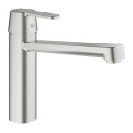 Mitigeur �vier get grohe 30196dc0 monocommande - bec droit - supersteel