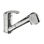Mitigeur d'�vier m�dical avec douchette extractible - manette pleine sanifirst