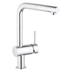 Mitigeur �vier minta 360 grohe 32168000 - bec haut avec mousseur extractible - chrom�