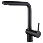 Mitigeur haut carr� edouard rousseau en m�tal noir mat