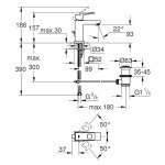 Mitigeur lavabo eurocube - cartouche eco grohe Mitigeur lavabo eurocube - cartouche eco grohe