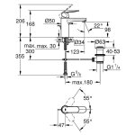 Mitigeur lavabo grohe eurosmart cosmopolitan taille m Mitigeur lavabo grohe eurosmart cosmopolitan taille m