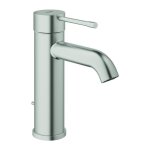 Mitigeur de lavabo monocommande essence s - size dn 15 garniture de vidage 1 1 / 4 pouce supersteel grohe ...