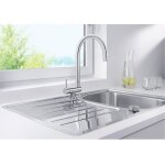 Mitigeur sous fen�tre coressa - f blanco chrom� manette � gauche