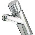 Mitigeur temporis� - syst�me anti - blocage - presto 4000 s - 6l / min - bouton chrom� presto