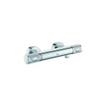 Mitigeur thermostatique de douche grohtherm 1000 performance montage mural chrome