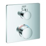 Mitigeur thermostatique de douche grohtherm avec inverseur 2 voies intégré, pour chrome grohe Mitigeur thermostatique de douche grohtherm avec inverseur 2 voies intégré, pour chrome grohe