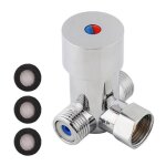 Mitigeur thermostatique g1 / 2, vanne de mélange d'eau chaude et froide, contrôle de la température pour ... Mitigeur thermostatique g1 / 2, vanne de mélange d'eau chaude et froide, contrôle de la température pour ...