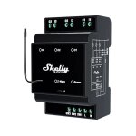 Module contr�leur shelly pour rail din avec 3 relais z - wave 110 / 240v ac 3x16a