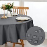 Moiuy - - nappe ronde anti - taches lavable et imperméable - pour salle à manger, jardin, fête, mariage ... Moiuy - - nappe ronde anti - taches lavable et imperméable - pour salle à manger, jardin, fête, mariage ...