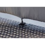 Monaco 10 : salon de jardin encastrable 10 places en r�sine tress�e noir / gris