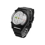 Montre boussole de navigation portable multifonction, bracelet en silicone, etanche, pour camping, randonne, ...