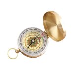 Montre de poche avec boussole en laiton de haute qualit, accessoire de camping, randonne, or, rtro, ...