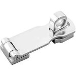 Moraillon de porte robuste en acier inoxydable de qualite marine avec support a oillet rotatif pour cadenas( ...