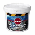 Mortier anti infiltrations eau ciment enduit prise rapide stop fuite b�ton colmatage scellement drain ...