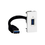 Mos�ic 078746 prise usb data femelle pr�connectoris�e - 1 module - blanc - legrand