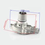 Moto pompe a eau pour honda nt400 nt650 j / k / l ntv600 ntv650 xlv400 xl400v xlv600 xl600vx xl600 19200 ...