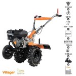 Motoculteur professionnel 6, 8 cv 212 cm3 3 vitesses av 1ar villager vtb 843 prime Motoculteur professionnel 6, 8 cv 212 cm3 3 vitesses av 1ar villager vtb 843 prime