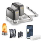 Motorisation portail battant lockyvia essential connect - pilotable � distance avec smartphone et assistants ...