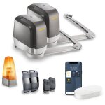 Motorisation portail battant lockyvia essential connect - pilotable � distance avec smartphone et assistants ...