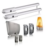 Motorisation de portail battant  vrin sgs essential rts - livre avec 2 tlcommandes keypop, feu orange, ...