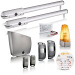 Motorisation de portail battant � v�rin sgs essential rts - livr�e avec 2 t�l�commandes keypop, feu orange, ...