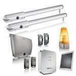 Motorisation de portail battant � v�rin sgs essential solaire - pas de tranch�e � pr�voir - autonome ...