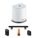 Motorisation de portail coulissant freevia essential rts - livre avec 2 tlcommandes keypop, feu clignotant, ...