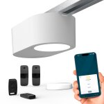Motorisation porte de garage serenia 700 io connect - pilotable � distance avec smartphone et assistants ...