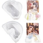 Moule resine epoxy forme de nuage rsine moule en silicone, moules hexagone en rsine pour la prservation ...