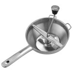 Moulin a aliments en acier inoxydable, ideal pour preparer des purees ou des soupes de legumes et de ...