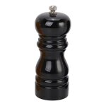 Moulin a sel et a poivre manuel en bois rechargeable avec rotor en ceramique reglable( noir) Moulin a sel et a poivre manuel en bois rechargeable avec rotor en ceramique reglable( noir)