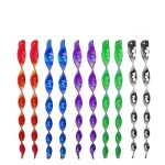 Moulins � vent / �pouvantails r�fl�chissants anti oiseaux spirales10 - pack multicolore 30 cm