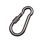 Mousqueton pompier inoxydable � vis 80x8 utilisation domestique