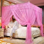 Moustiquaire anti - moustiques a quatre coins, 3 portes, auvent pour lit double, tente anti - moustiques, ... Moustiquaire anti - moustiques a quatre coins, 3 portes, auvent pour lit double, tente anti - moustiques, ...