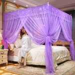 Moustiquaire anti - moustiques a quatre coins, 3 portes, auvent pour lit double, tente anti - moustiques, ... Moustiquaire anti - moustiques a quatre coins, 3 portes, auvent pour lit double, tente anti - moustiques, ...
