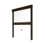 Moustiquaire avosdim luxe store recoupable l 1000 mm x h 1600 mm marron
