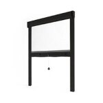 Moustiquaire avosdim luxe store recoupable l 1500 mm x h 2200 mm noir