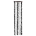 Moustiquaire gris et blanc 56 x 185 cm chenille
