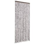 Moustiquaire marron et beige 90 x 220 cm chenille